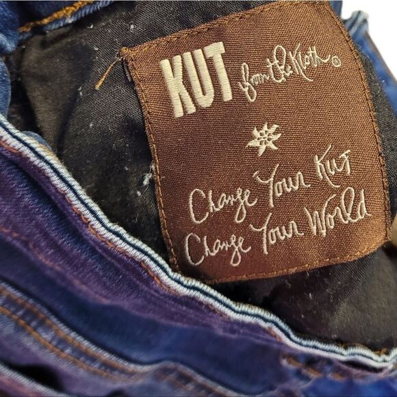 Kut From The Kloth Women's Dark Wash Meryl High Rise Bootcut Jeans Size 8 - Picture 6 of 6